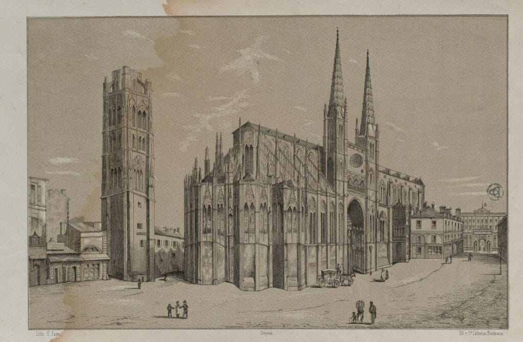 Tour Pey Berland et Cathédrale Saint André 1801