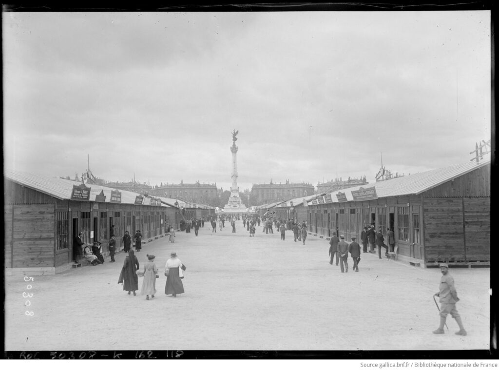 Place des Quinconces - 1917 - Foire de Bordeaux