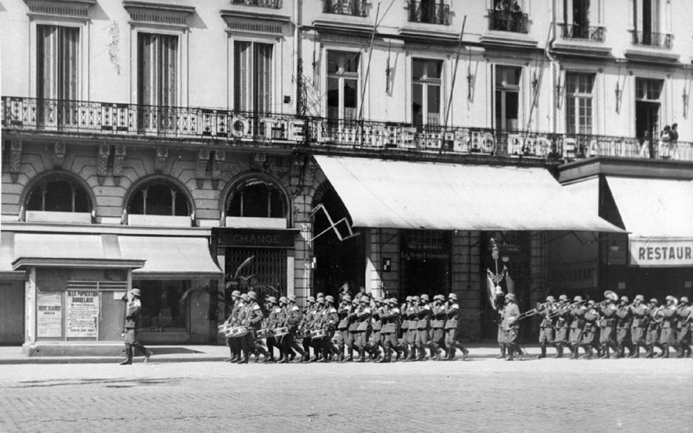 Seconde Guerre Mondiale Bordeaux - Défilé Soldats Allemands