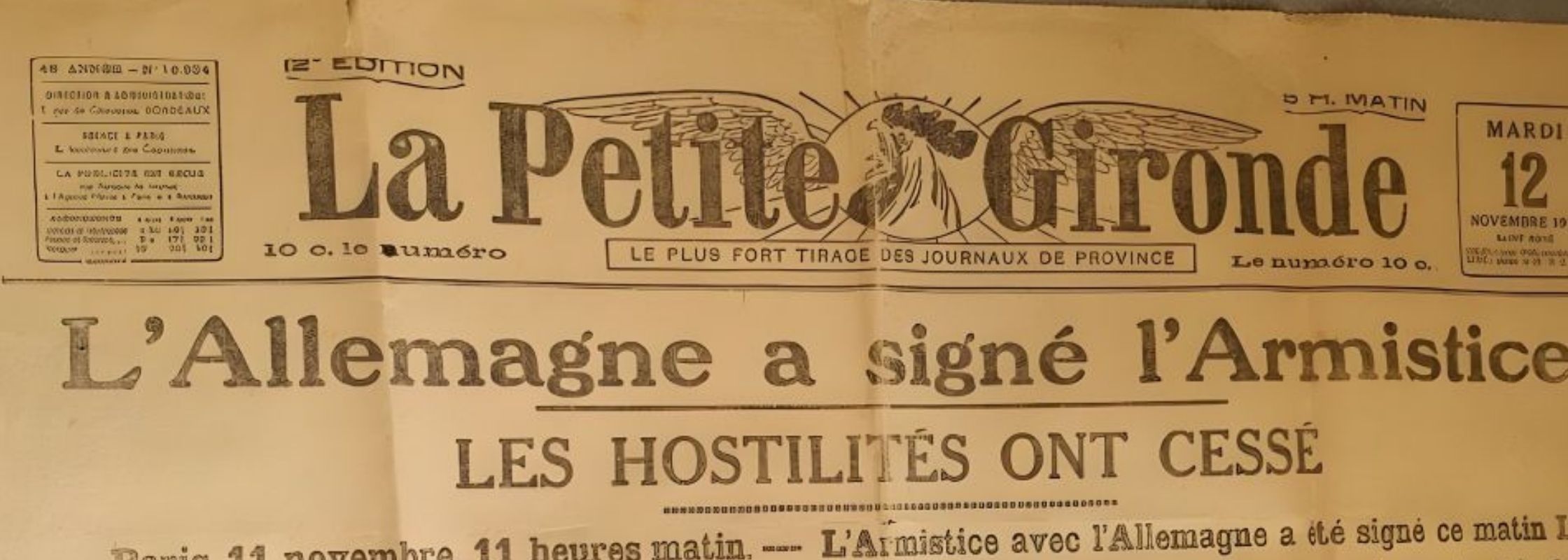 11 novembre 1918 Bordeaux