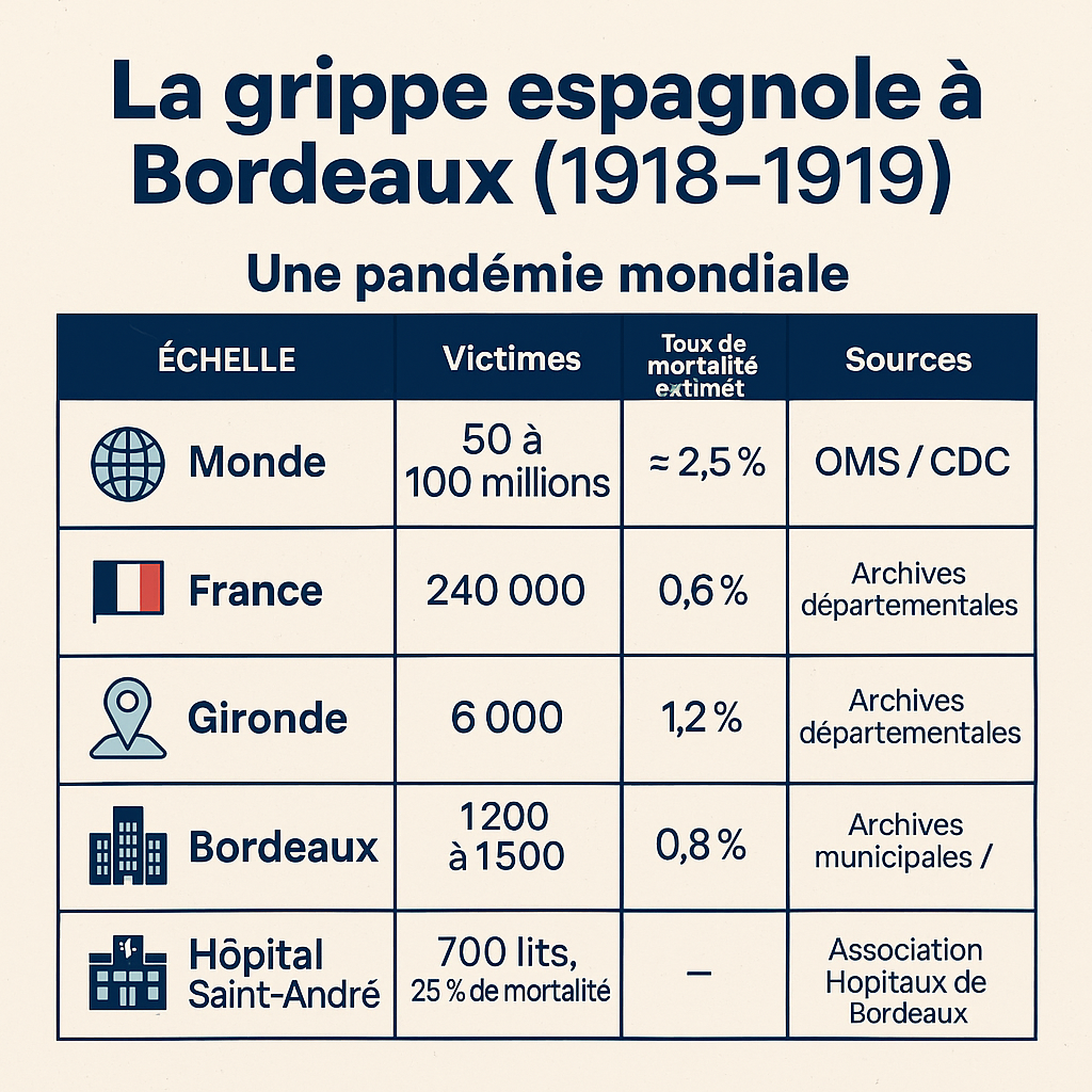 Grippe Espagnole Bordeaux 1918