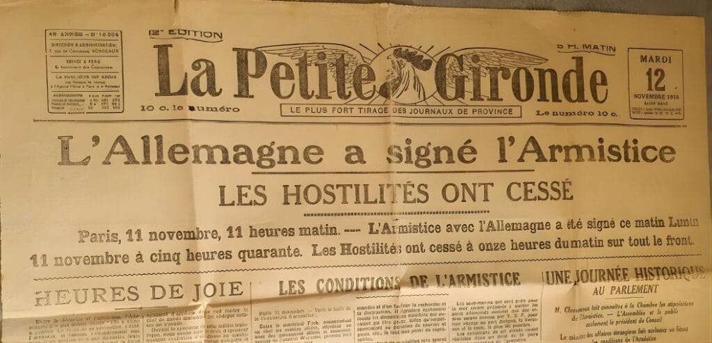 11 novembre 1918 Bordeaux, Petite Gironde