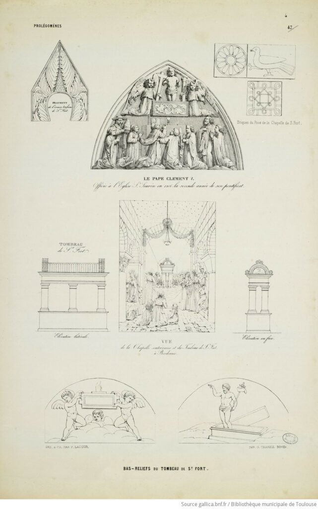 Tombeau de Saint Fort Bordeaux - Bas reliefs