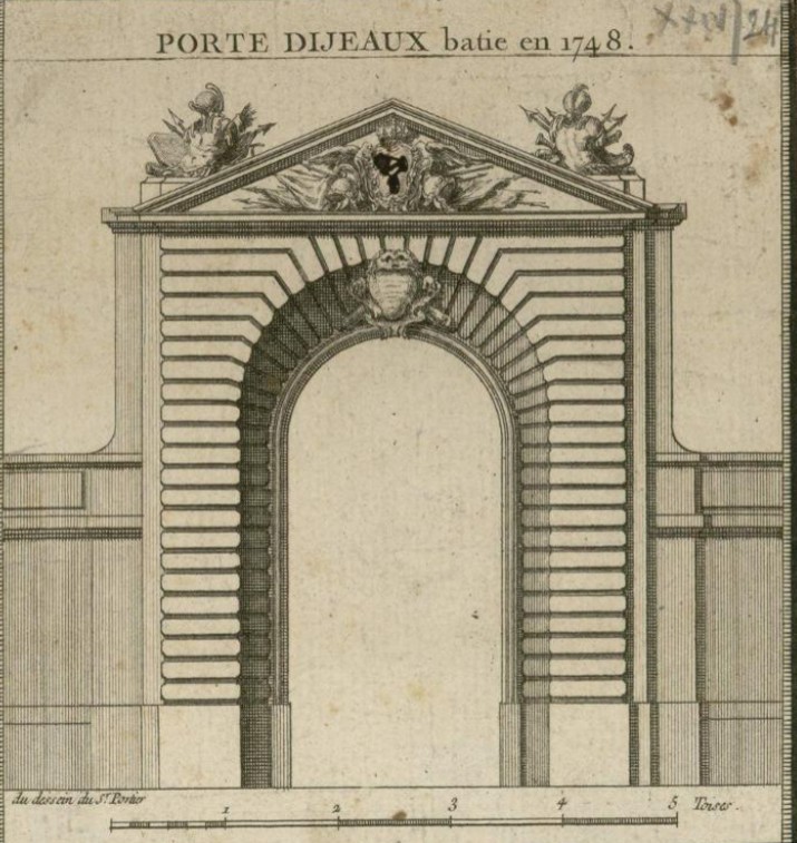 Porte Dijeaux Bordeaux 1748 - Source Selene
