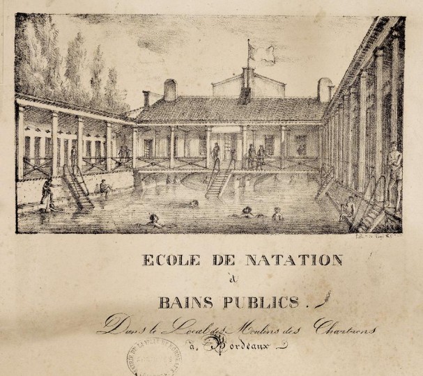 Bains de Bordeaux sur les quais - 1800- BNF