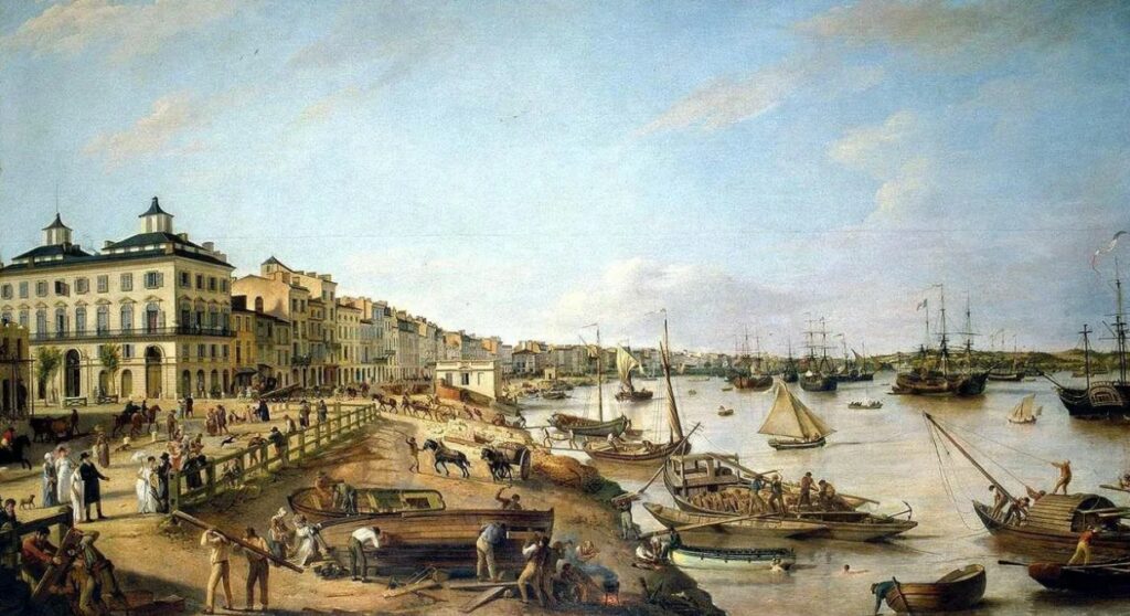 port de bordeaux 1805 - Source Musée des Beaux Arts