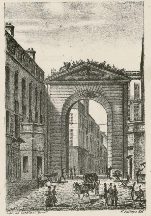 Porte Dijeaux Bordeaux 1839 - Source Selene