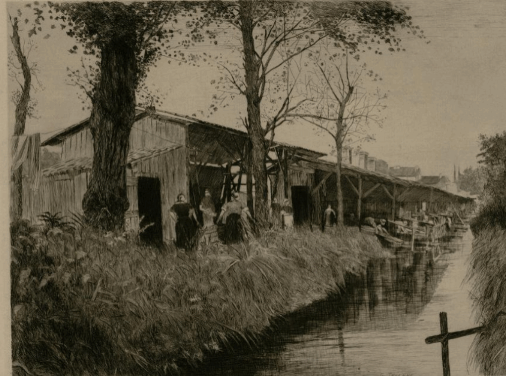 Le peugue - Lavoirs au bord du peugue
