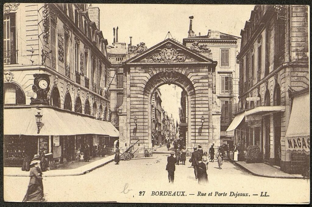 Porte Dijeaux Bordeaux 1920 - Source Selene