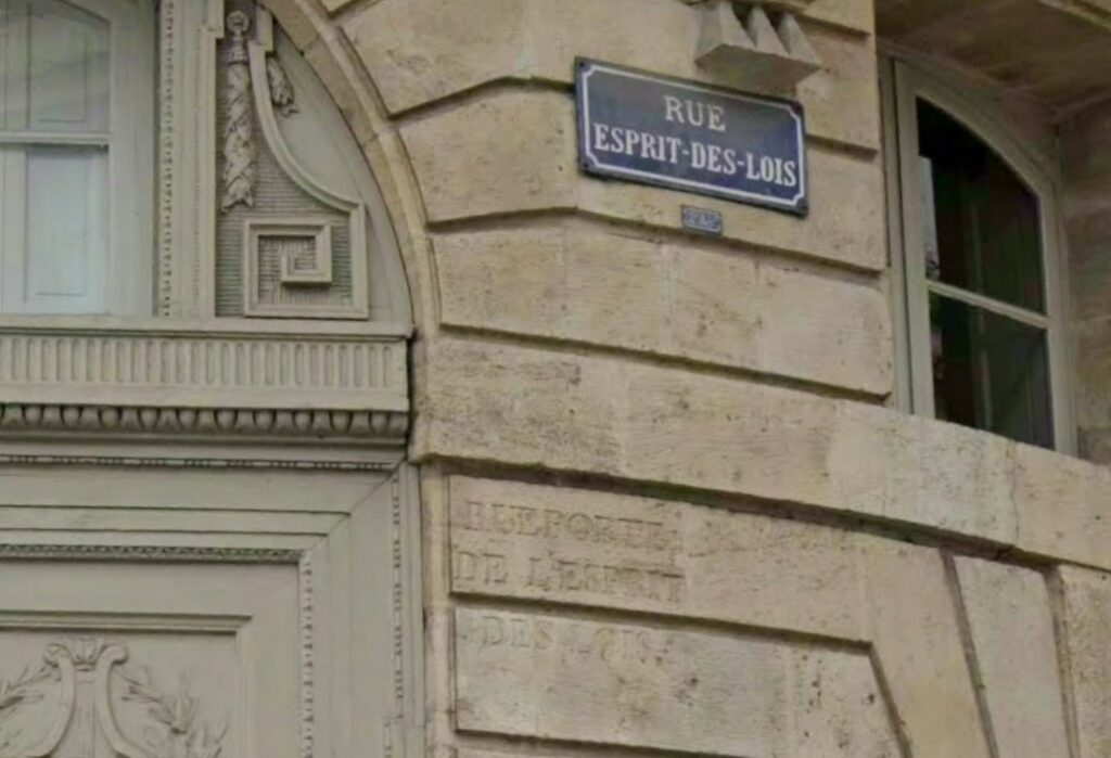 Rue Esprit des lois Bordeaux