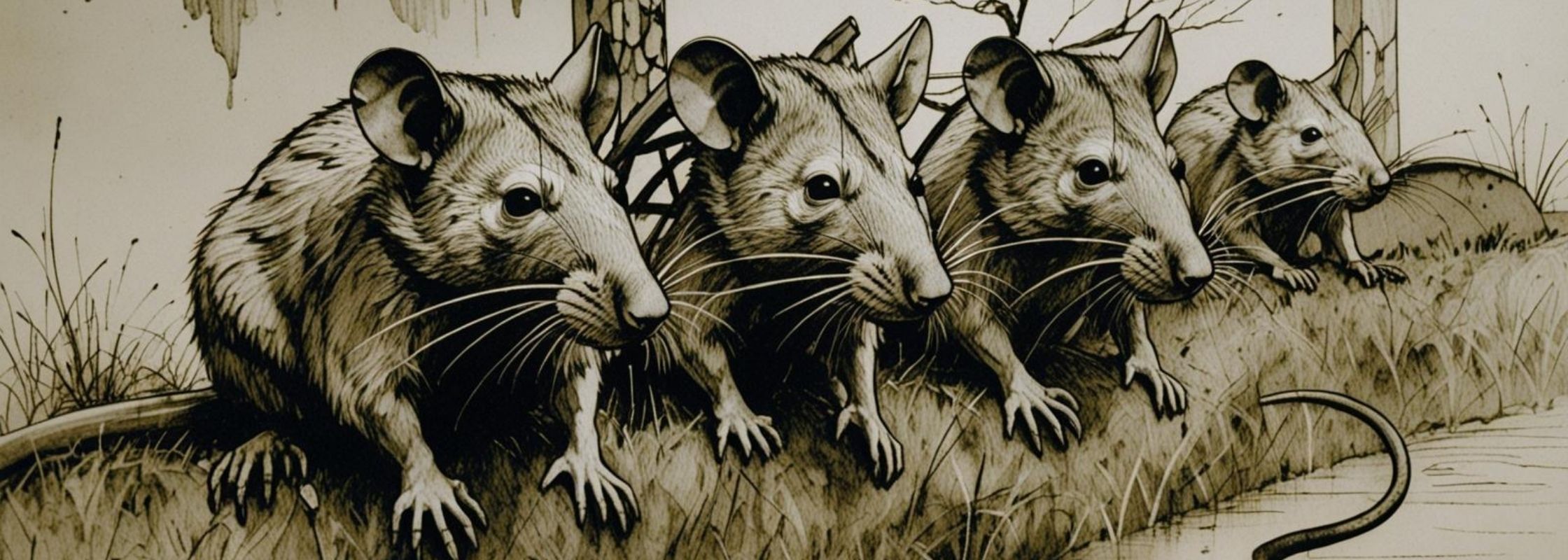 Rats dans le peugue