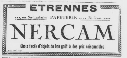 Noel Bordeaux 1925