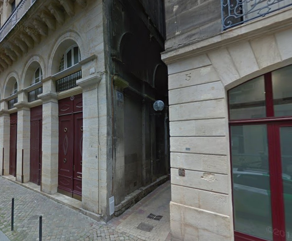 Rue de la Vache Bordeaux - Source Google Maps