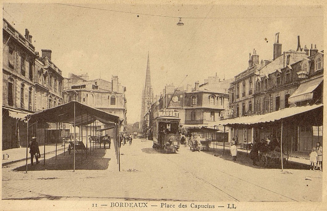 1900 - Marché des Capucins Bordeaux - Source https://selene.bordeaux.fr/