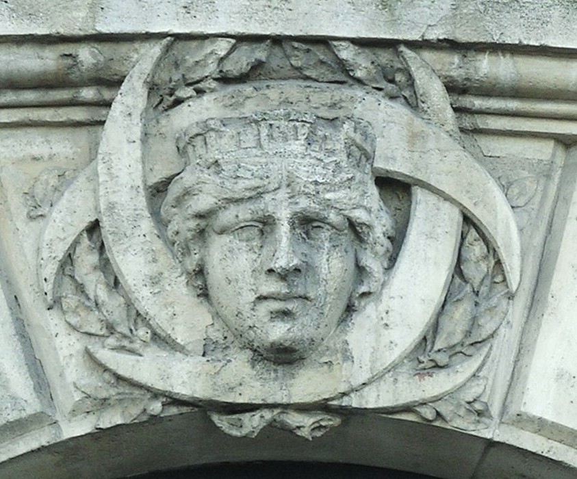 Mascarons Bordeaux - Allégorie de Bordeaux - Quai Richelieu